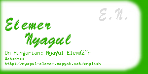 elemer nyagul business card